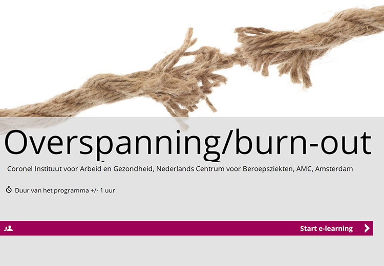 De NCvB e-learning overspanning / burn-out is geüpdatet en weer online !